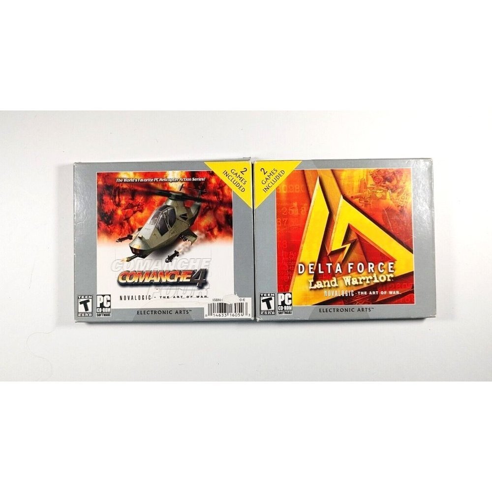 Delta Force Land Warrior & Comanche 4 PC CD-ROM 2 Game Set Electronic Arts
